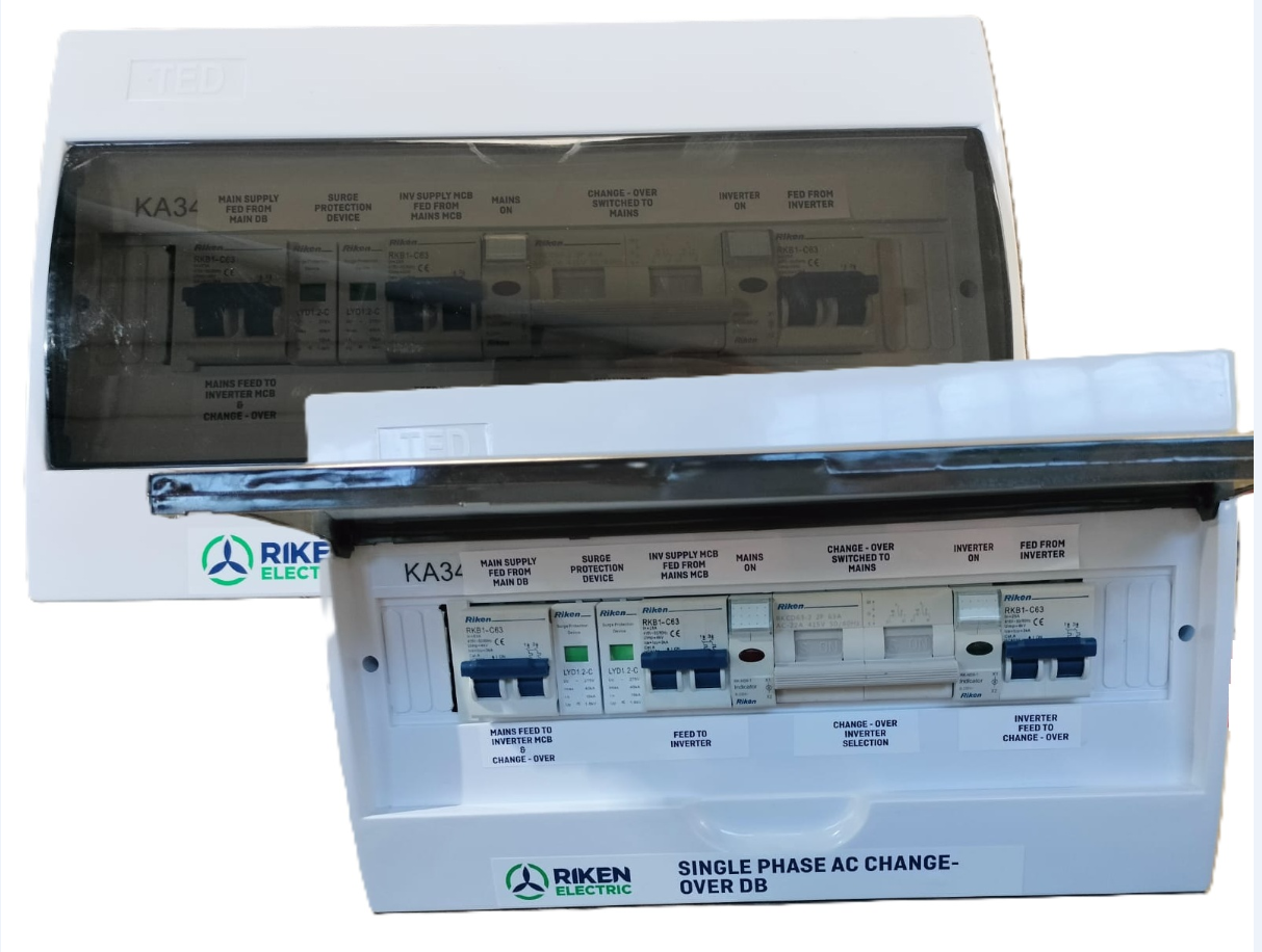 AC Box - 5kW DB Box (63A change over 25A breakers) IP44